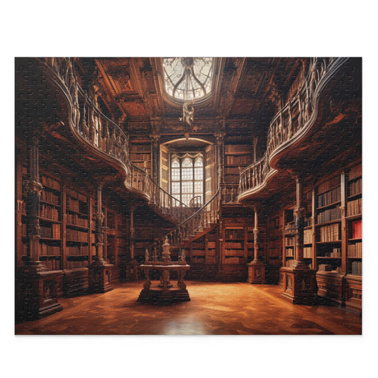 Dark Mystic Library Style Puzzle - Jigsaw Puzzle (120, 252, 500-Piece)