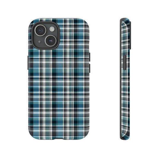 Blue Flanell Style Pattern Phone Case / Beautiful Color Phonecase - Tough Cases for iPhone 15, iPhone 14 and iPhone 13