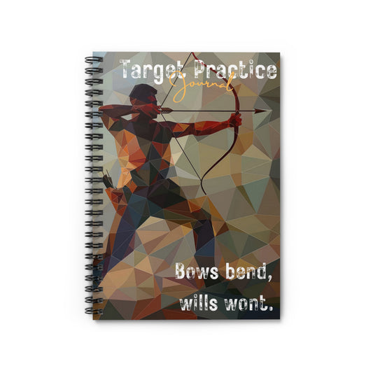 Archer Journal / Bow Shooting Journal / Target Practice Journal - Spiral Notebook - Ruled Line