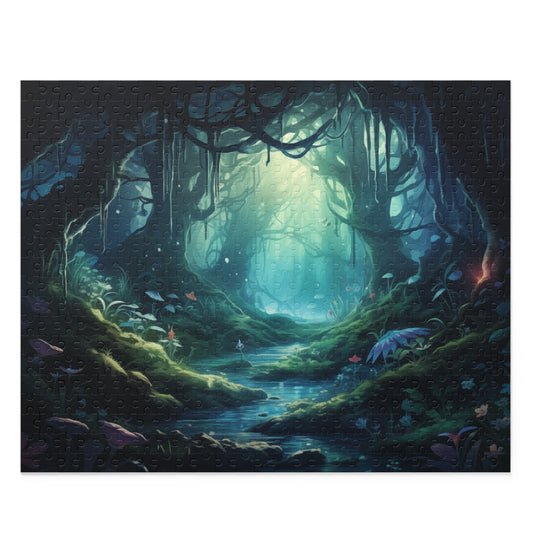 Dark Mystic Library Style Puzzle - Jigsaw Puzzle (120, 252, 500-Piece)