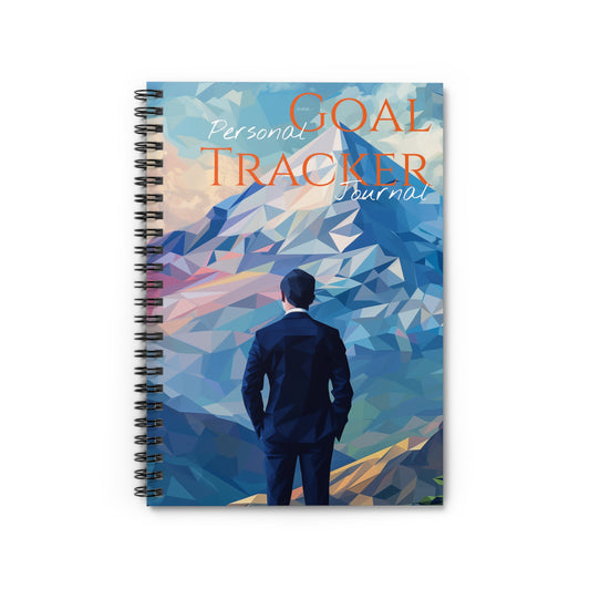 Personal Goal Tracker Journal / Goal Notebook / Planning Notebook - Spiral Notebook - Ruled Line